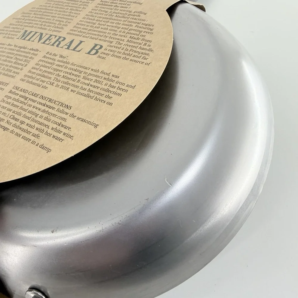 de Buyer MINERAL B Carbon Steel Fry Pan 12.5